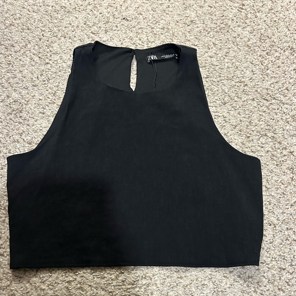 Zara Elegant Black Tank Top (NWO)